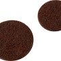 Braune Filzgleiter, 105-teiliges Set für Möbel, zum Schutz von Böden.