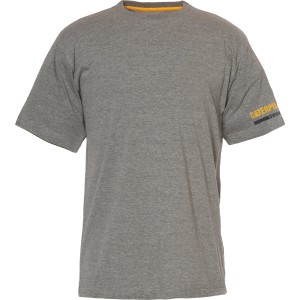 Cat T-Shirt Essential, dunkelgrau, Größe M. Arbeitskleidung aus Baumwolle mit Cat-Logo.