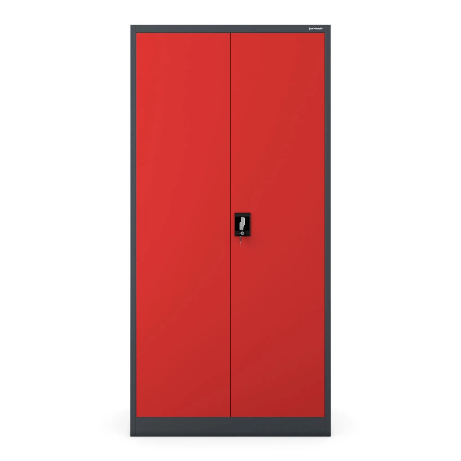 Jan Nowak Mehrzweckschrank Dawid 185 x 90 x 45 cm Anthracite Red