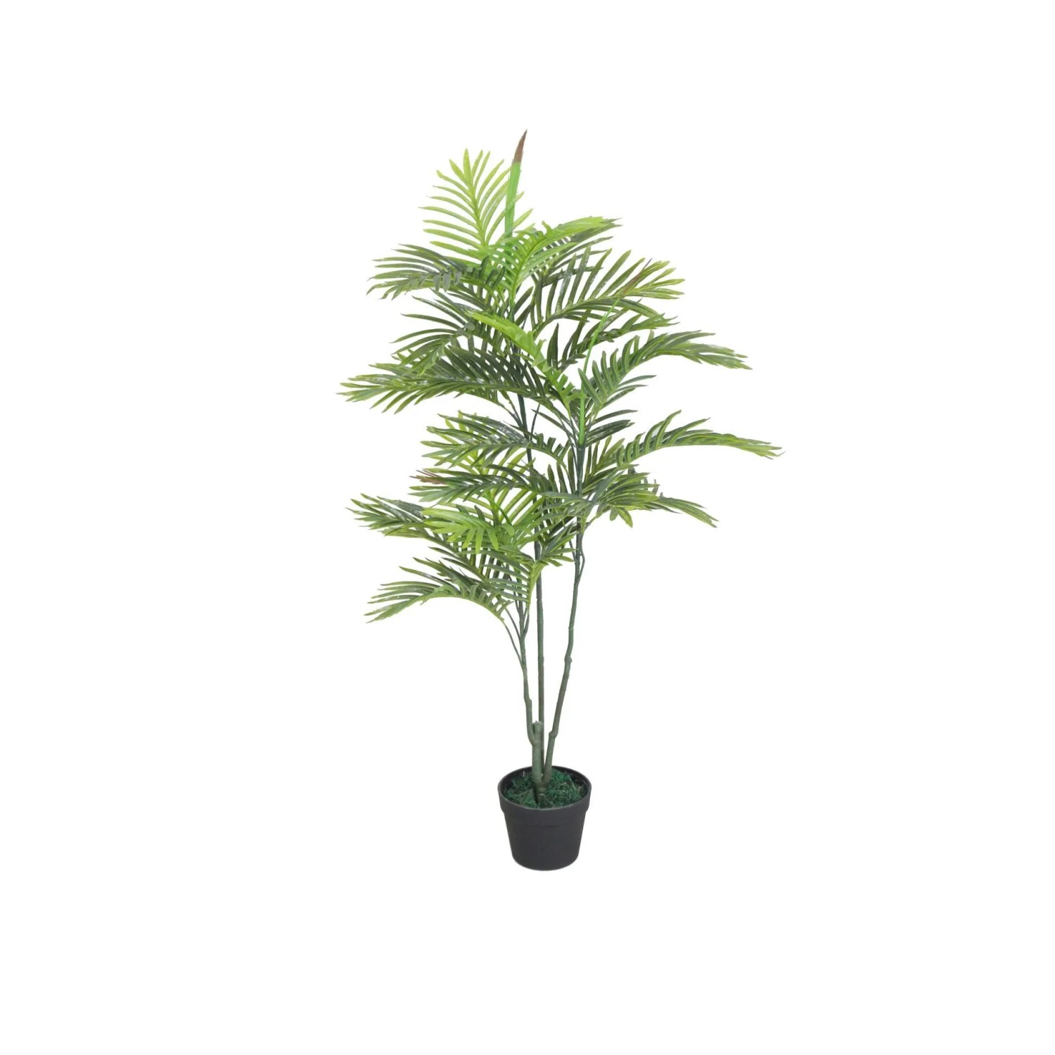 Lex Kunstpflanze 120cm Palme Plastikstamm Zimmerpflanze Kunstbaum Dekobaum