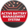 Symbol für Active Battery Management System des Einhell Power X-Change Akkus.