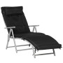 Outsunny Sonnenliege Gartenliege Verstellbar Schwarz