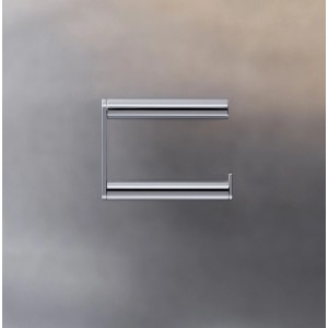 Verchromter Keuco Plan WC-Papierhalter mit offenem Bügel. Moderner Rollenhalter aus Metall für das Bad.