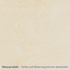 Detailaufnahme der Holzmaserung der WANDStyle Wanddeko Anker aus Pappelholz.