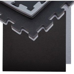 eyepower Bodenschutzmatten, 3er Set, 90x90 cm, Schwarz. Werkstatt, Garage, Gartenhaus.