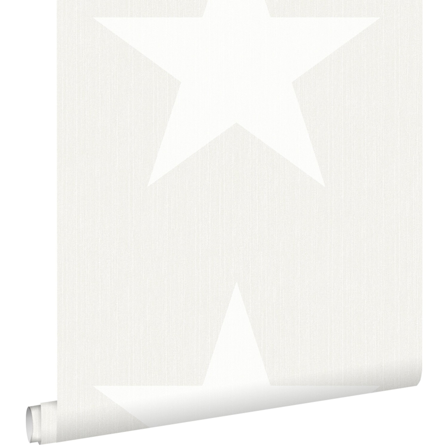 ESTAhome Tapete Sterne auf Jeansstoff Beige 53 cm x 10.05 m günstig online kaufen