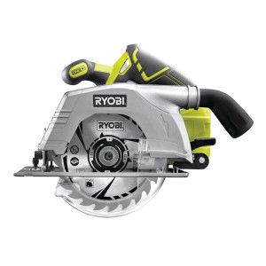 Ryobi Akku-Handkreissäge R18CS-0 One+ mit 165 mm Sägeblatt, 18 V. Ideal zum Sägen von Holz.