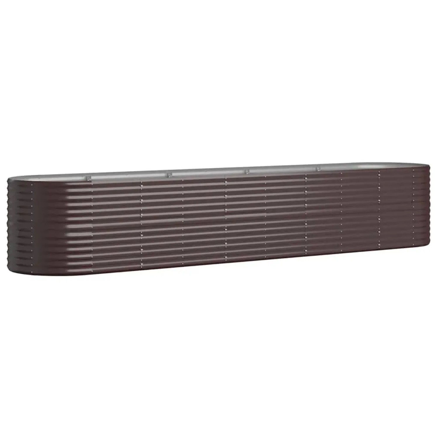 Furnicato Hochbeet Verzinkter Stahl 368x80x68 Cm Braun
