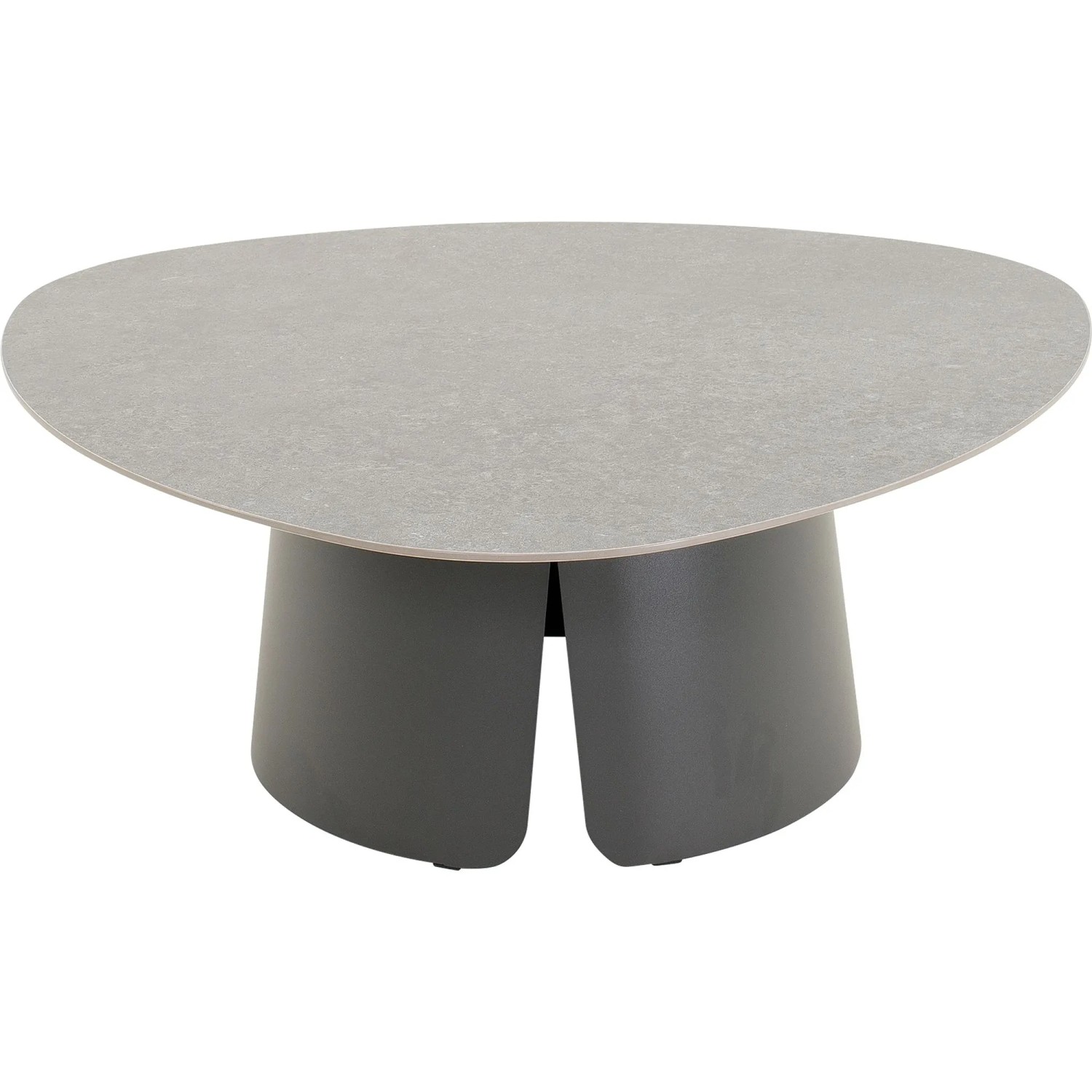 Lesli Gartentisch Alva Gesinterter Stein Anthrazit 97 cm x 97 cm