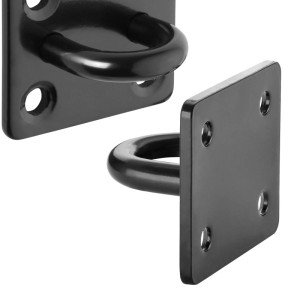 SOTECH Befestigungsöse Halte Öse 40 x 35 x 24 mm Aus Edelstahl V2A SS304 Schwarz