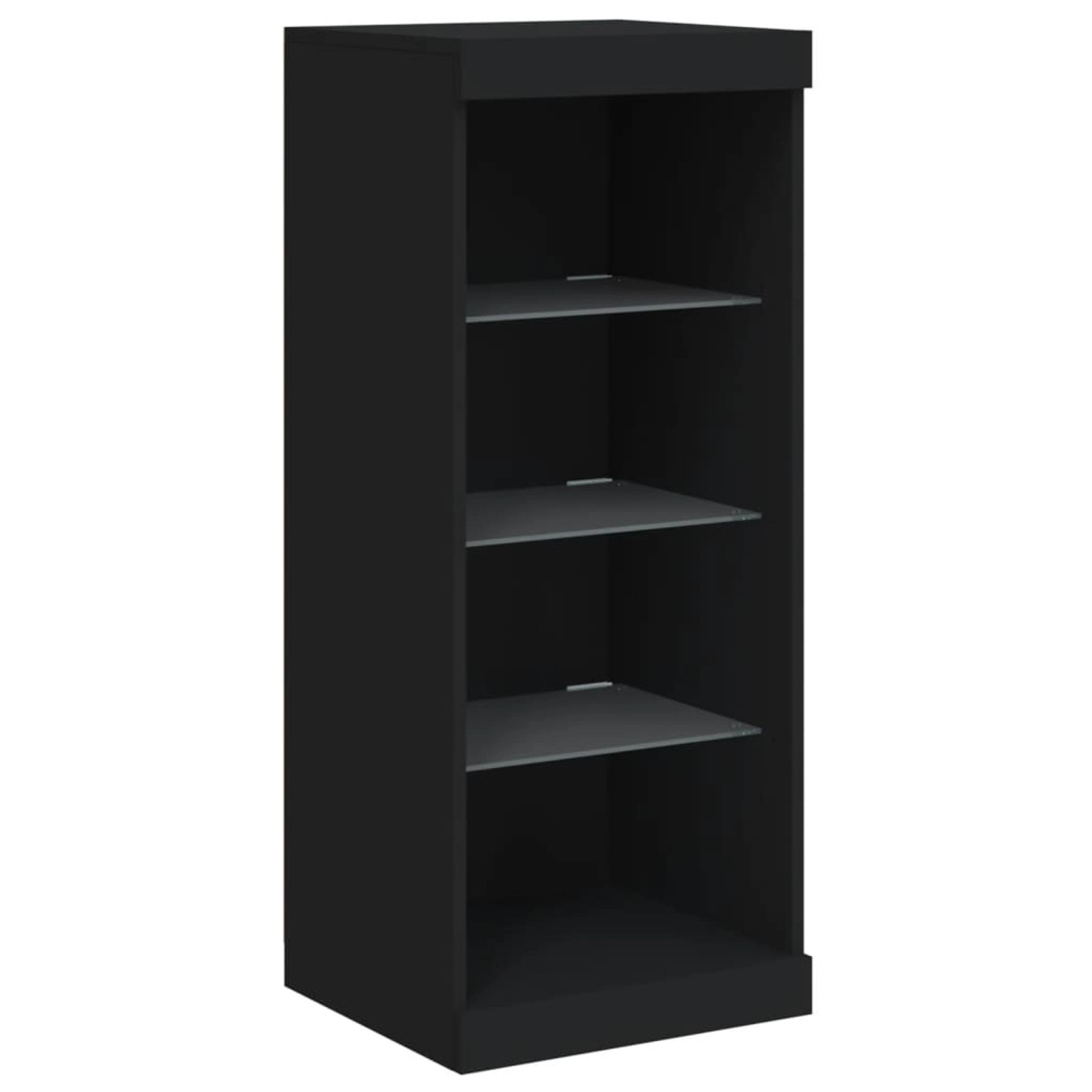 vidaXL Sideboard mit LED-Leuchten Schwarz 41x37x100 cm 836729 günstig online kaufen