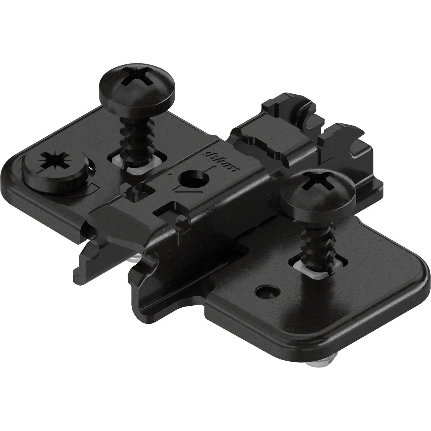 Blum Exzenter-Kreuzmontageplatte Clip Onyx Stahl Expdando Distanz 3 mm