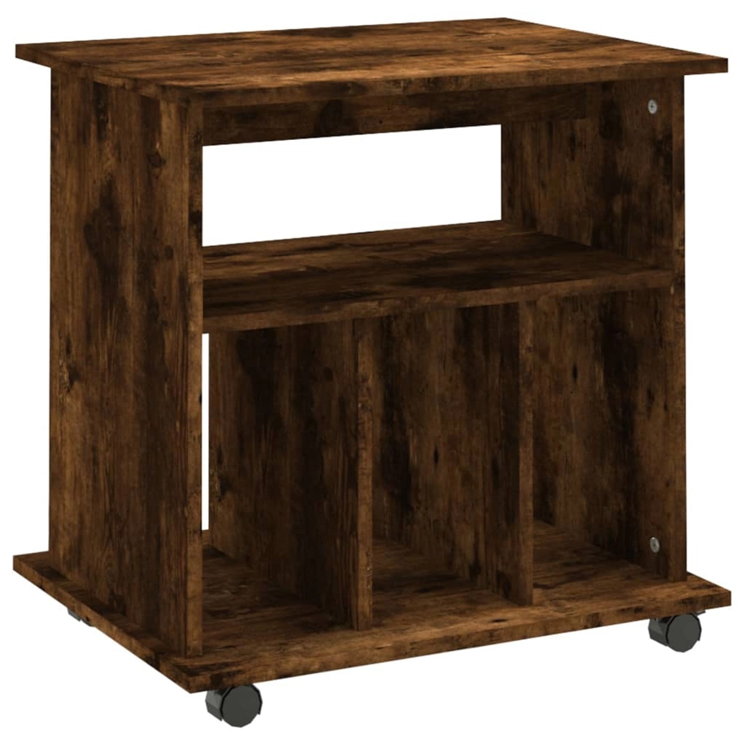 Vidaxl Rollschrank Räuchereiche 60x45x60 Cm Holzwerkstoff günstig online kaufen