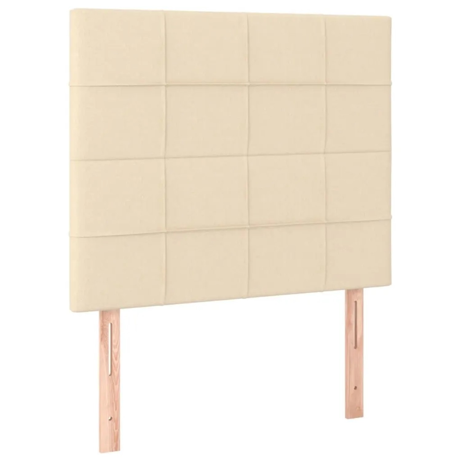 vidaXL Kopfteil Creme 80x5x118/128 cm Stoff 3116311