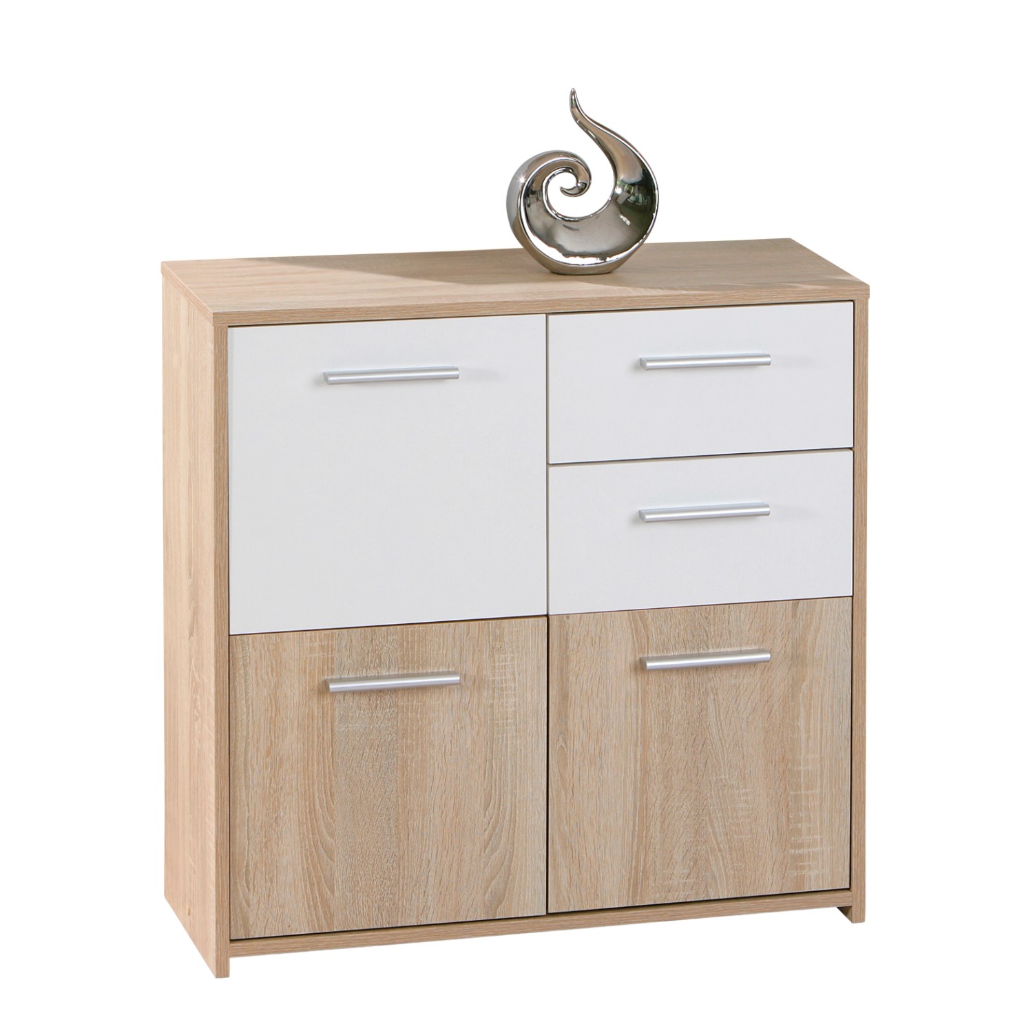 ebuy24 Edsam Kommode 3 Türen 2 Schubladen Sonoma Eiche Dekor günstig online kaufen