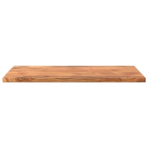 vidaXL Tischplatte 80x50 cm aus Akazien-Massivholz, rechteckig, mit natürlicher Holzmaserung.