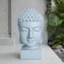 Relaxdays Buddha Kopf Polyresin Weiß Wetterfest Frostfest UV-beständig 70 cm x 45 cm x 45 cm 3,8 kg_5