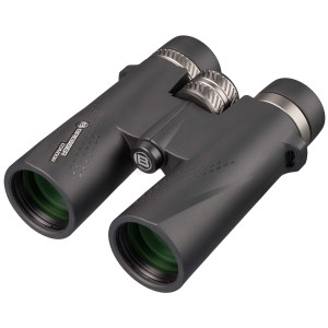 Schwarzes Bresser Condor 8x42 Fernglas mit Dachkant-Prismen und UR-Vergütung für Beobachtungen.