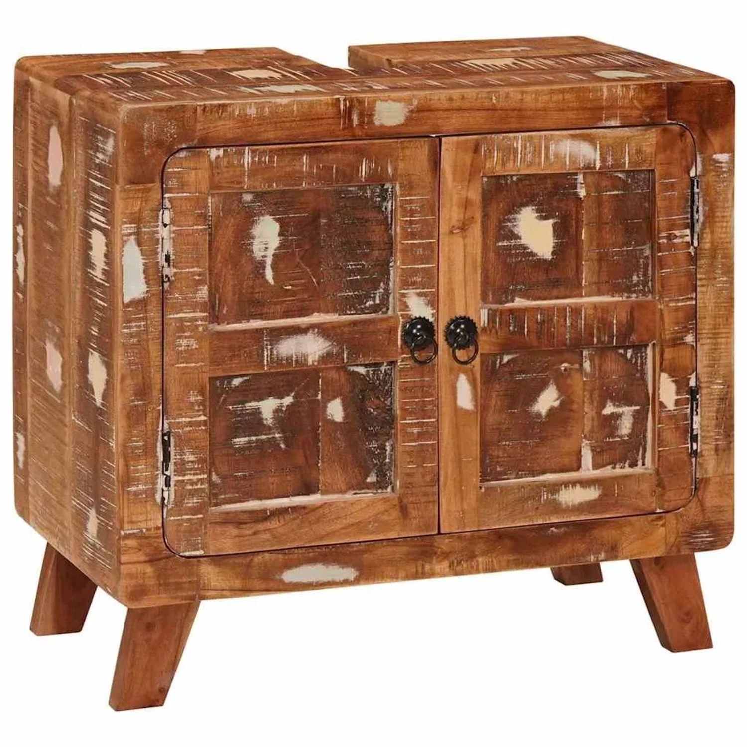 vidaXL Badezimmerschrank Massives Reclaimed Holz und Ingenieurholz 4104564