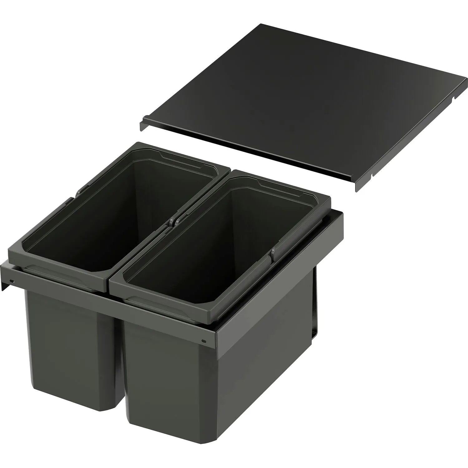 Vauth-Sagel Abfalltrennsystem Envi Flex Xs-256 Korpusbreite 450 mm 2x12, Lava