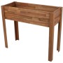 Hochbeet aus Akazienholz mit Vlies-Einlage von Garden Pleasure, ideal für Garten und Terrasse.