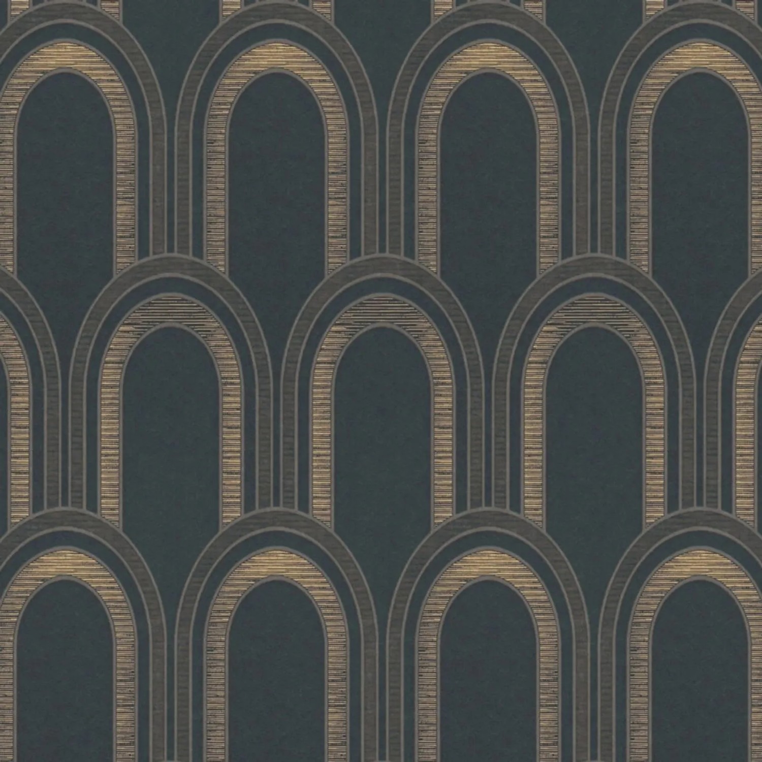 Tadessi Tapete Art Deco M1-No.4451 Vliestapete in Schwarz