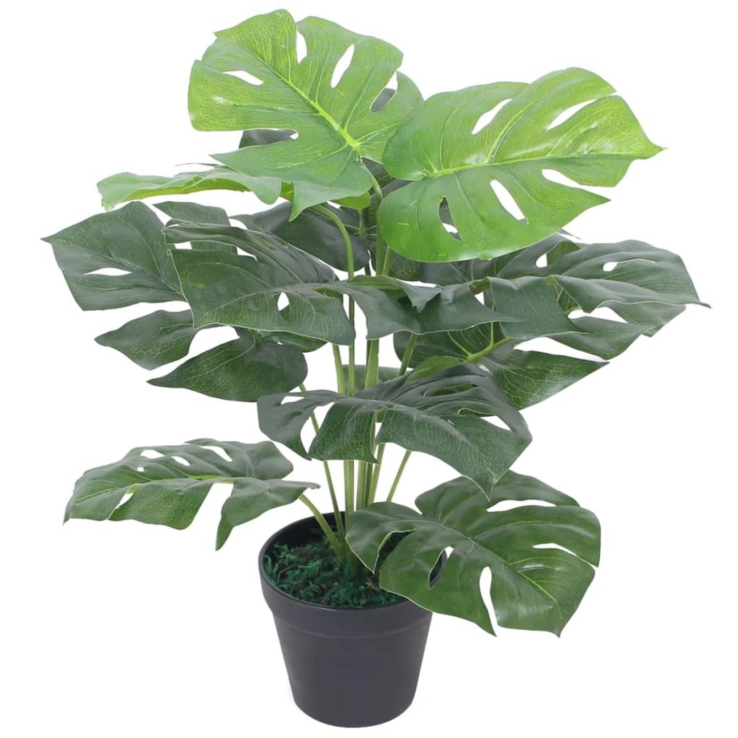 furnicato Künstliche Monstera-Pflanze mit Topf 45 cm Grün günstig online kaufen