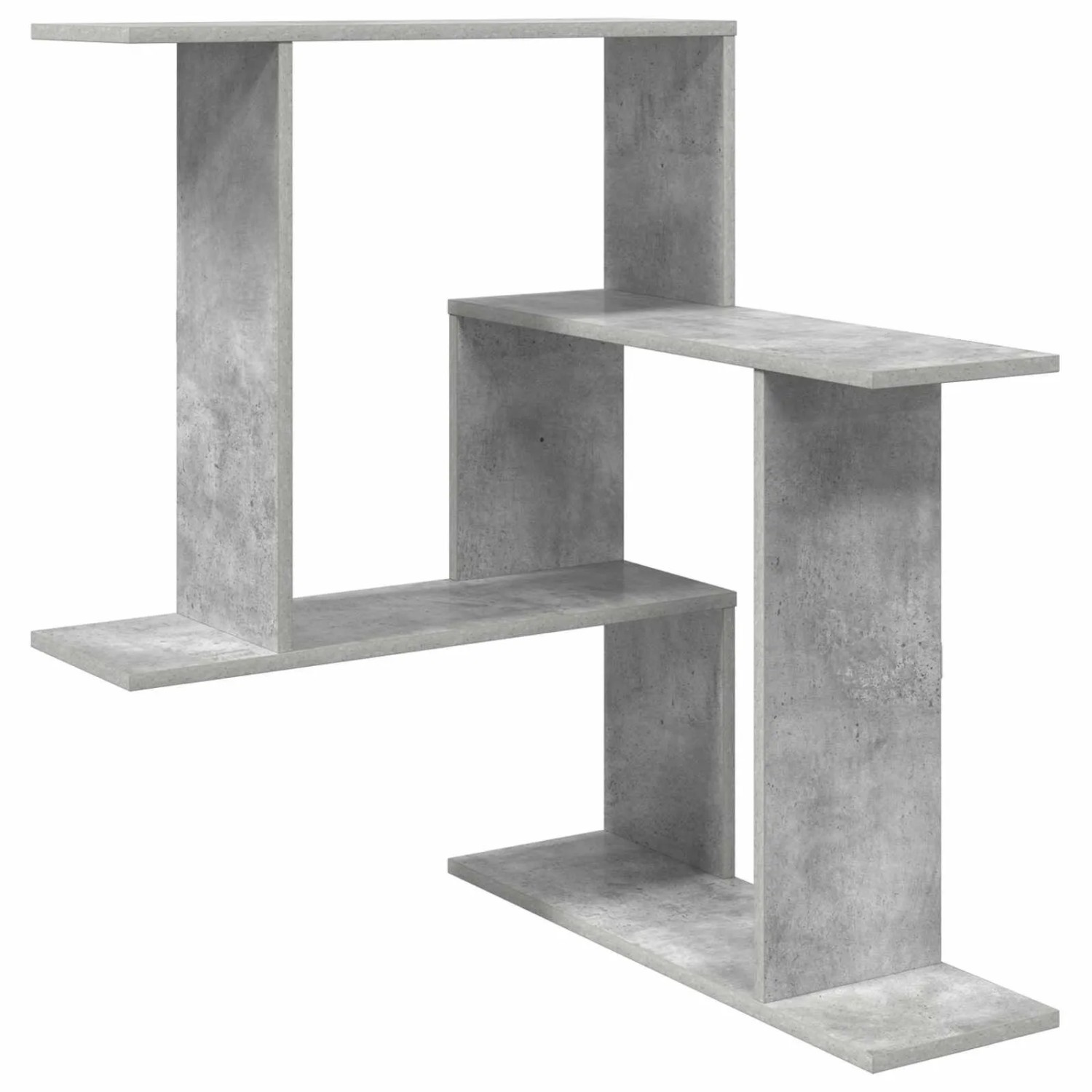 vidaXL Wandregal Betongrau 67 x 67 x 87 cm Holzwerkstoff 8012223