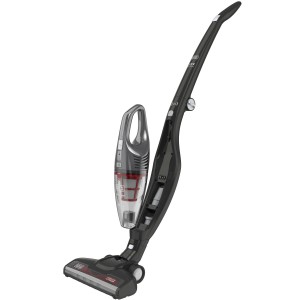 Black+Decker 2in1 Akku-Stielsauger SVB620JW, ein Handstaubsauger in Schwarz und Grau.