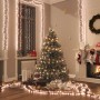 11m warmweiße LED-Lichterkette mit 1000 dichten LEDs, die einen Weihnachtsbaum und Raum festlich schmückt. Außen-Lichterketten.