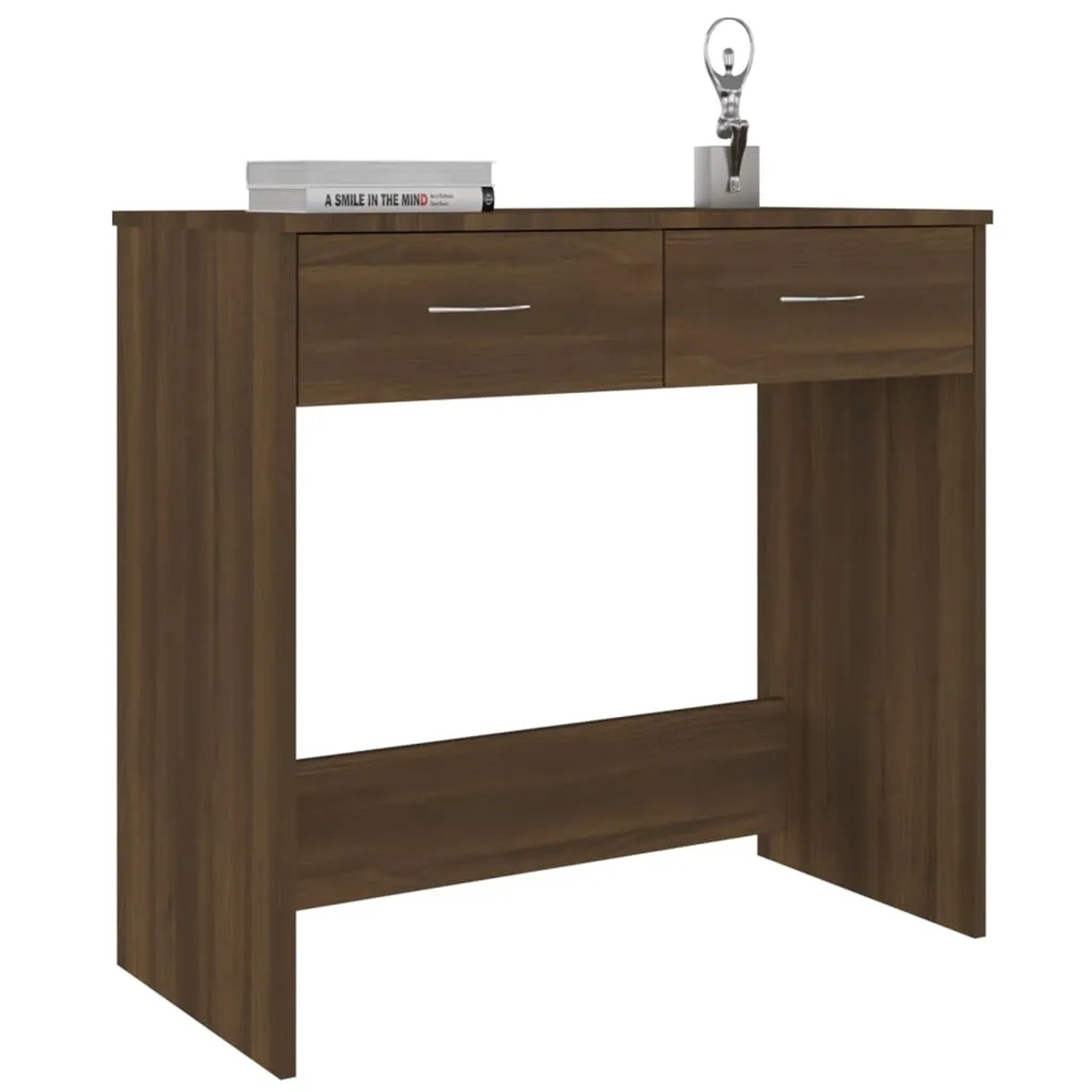 vidaXL Schreibtisch Braun Eichen-Optik 80x40x75 cm Holzwerkstoff 815476_3