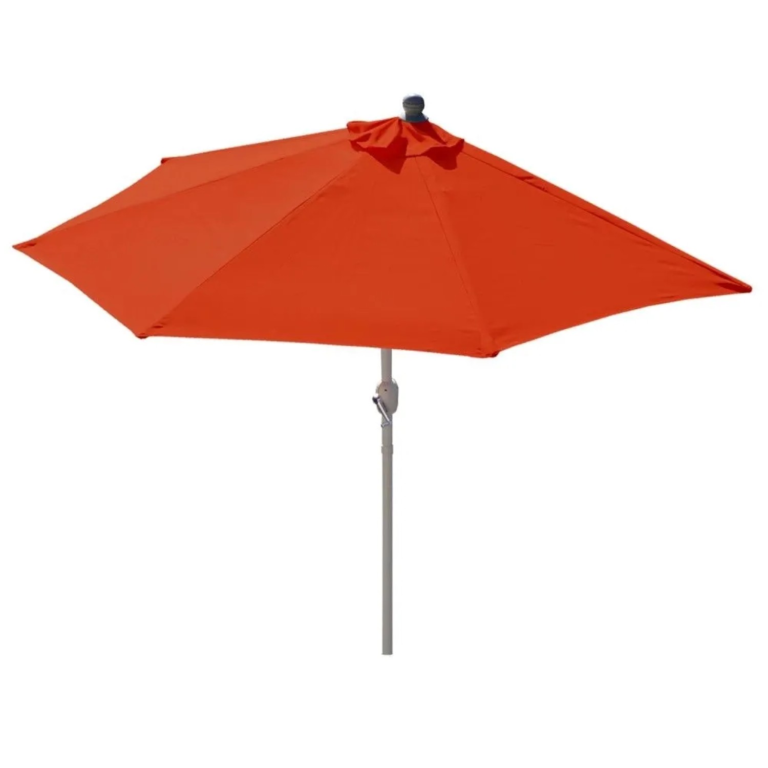 MCW Sonnenschirm Lorca Halbrund 3m UV 50+ 300cm Terracotta ohne Ständer