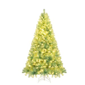 Costway Künstlicher Weihnachtsbaum mit Beleuchtung Christbaum 180cm