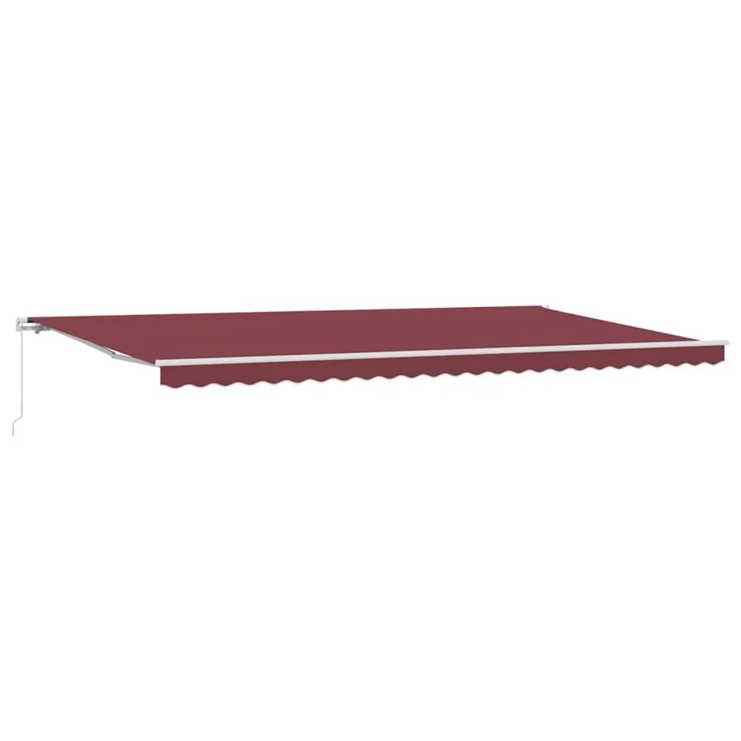vidaXL Markise Manuell Weinrot 500x300 cm 3215223