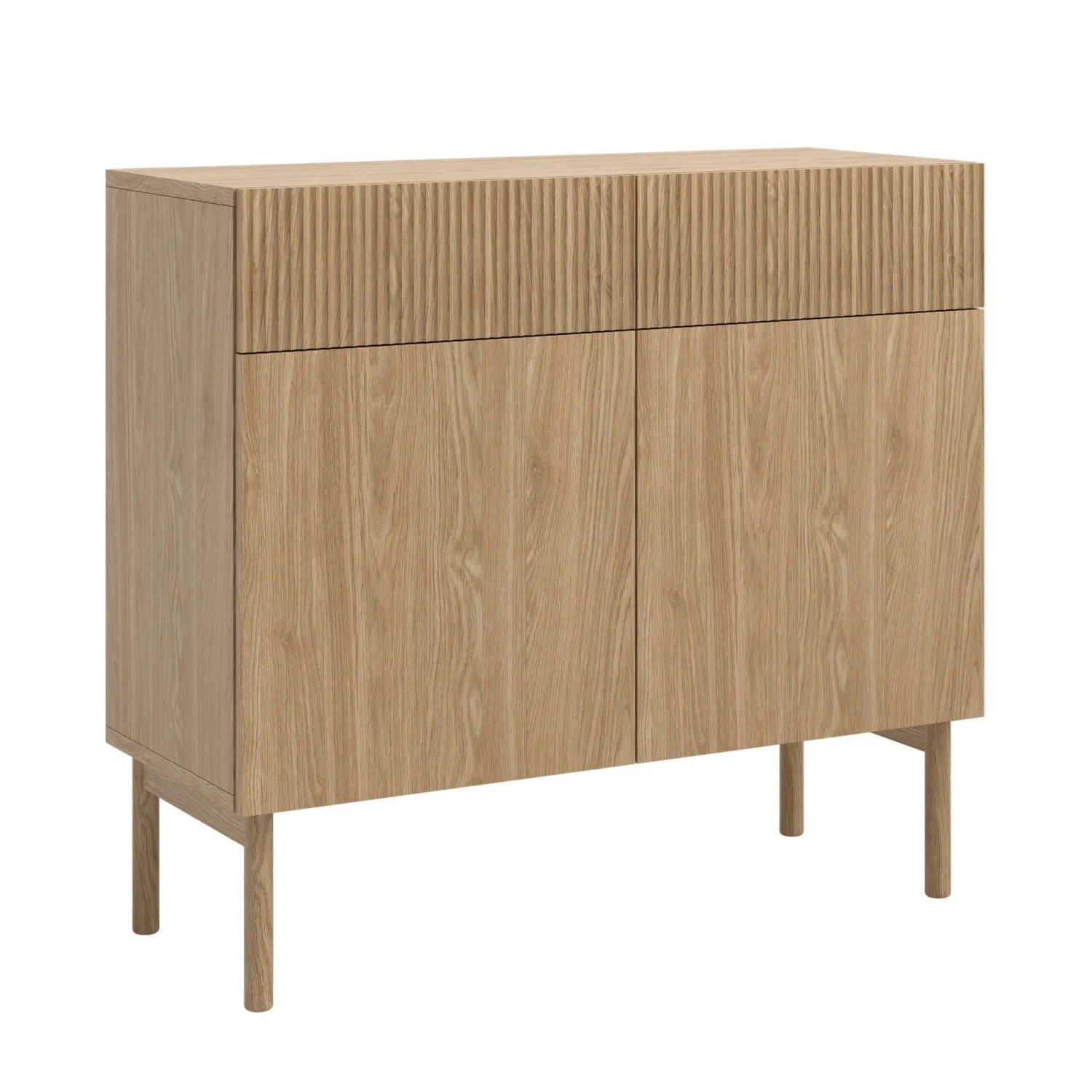 Selsey Sideboard Nolie Zweitürig mit Zwei Schubladen 100 cm Geölte Eiche