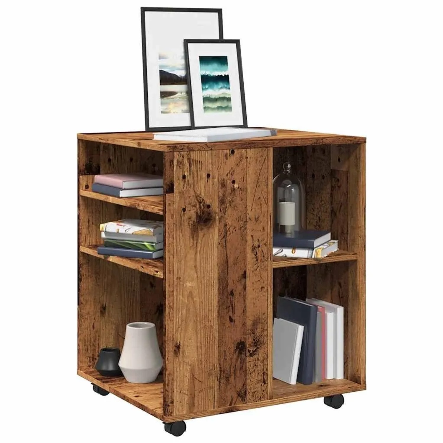 vidaXL Rollschrank Altholz-Optik 60x53x72 cm Holzwerkstoff 856658_2