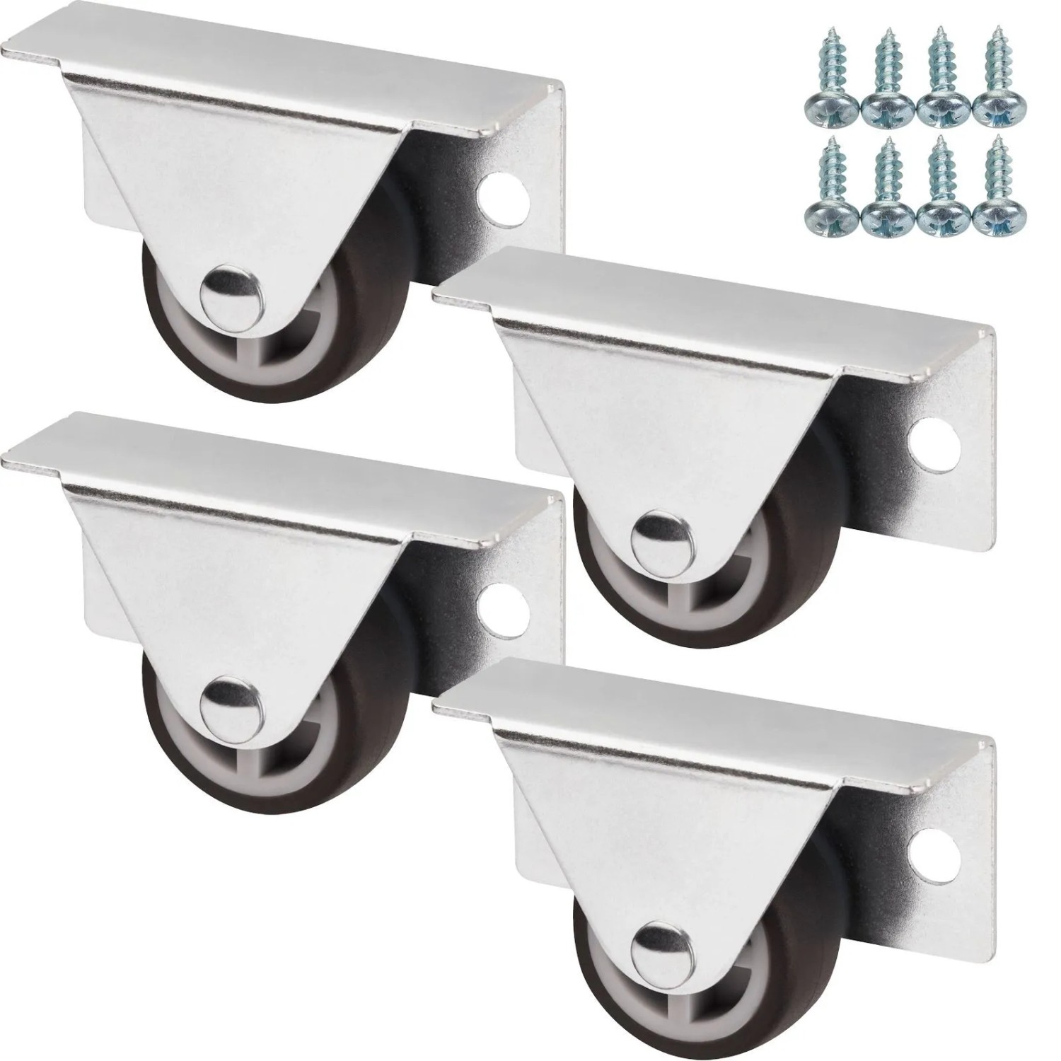 SOTECH 4 x Unterbaurolle TRIER Ø30 Seitliche Montage inkl. Schraubenset
