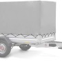 Stema Anhänger Alu 850 mit Hochplane, gebremst, für Auto & Transport.