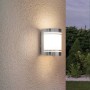 Eglo Cerno Außenwandleuchte aus Edelstahl, 1-flammig, für Terrasse & Hauseingang.