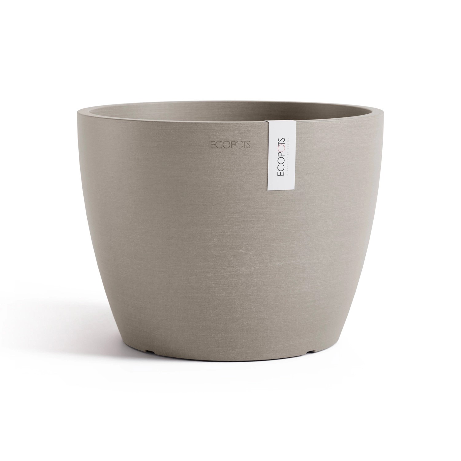 Ecopots Pflanztopf Stockholm Braungrau 23,2 cm x 17,6 cm