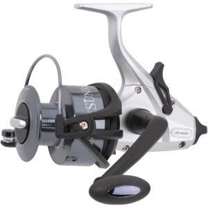 Westline Sunrise Angelrolle Runner 6000, silber/grau, für Süßwasserfische wie Karpfen und Zander.