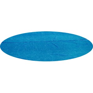 Blaue Bestway Solar Poolabdeckung aus PE, Ø 488 cm, zur Erwärmung des Poolwassers.
