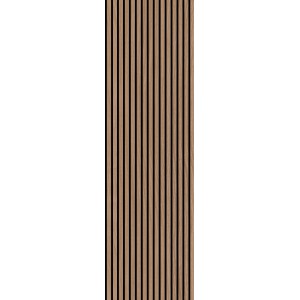 Jangal Wandpaneel Smart Oiled Oak, Furnier, 244x60 cm, Akustikpaneel für verbesserte Raumakustik.