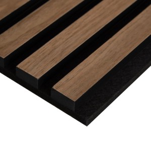 Homestyle4u Akustikpaneel Wandpaneel Panel Braun 60x120 cm 2622