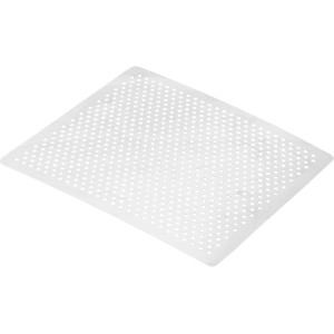 Steuber Grillplatte, weiße Grillunterlage mit Lochmuster für empfindliches Grillgut.