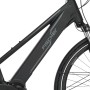 Detailaufnahme: Graues Fischer E-Bike Damen Viator 4.0i mit integriertem Akku.