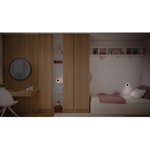 Ledvance LED-Nachtlicht Nightlux mit Uhr, weiß, im Kinderzimmer.