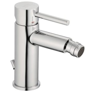 Kronenbach Bidet-Einhebelmischer AQA 2.0 in Chrom mit Ablaufgarnitur.