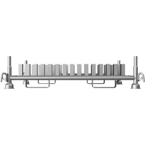 Schake Stapelpalette für 30 Schilder, feuerverzinkt, zur Lagerung von Verkehrsschildern.