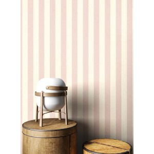 Newroom Vliestapete Nodin Rose Streifen Modern FSC®